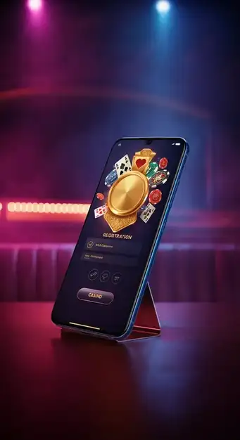 Schermata del modulo di registrazione di Nine Casino su dispositivo mobile, con i campi email e password in evidenza